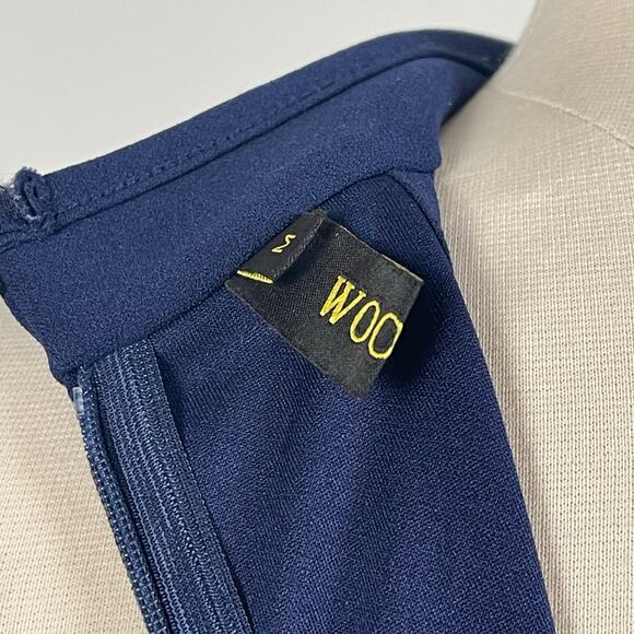 WOOSEA • High Neck Split Bodycon Mermaid Evening Cocktail Long Dress - Picture 5 of 7